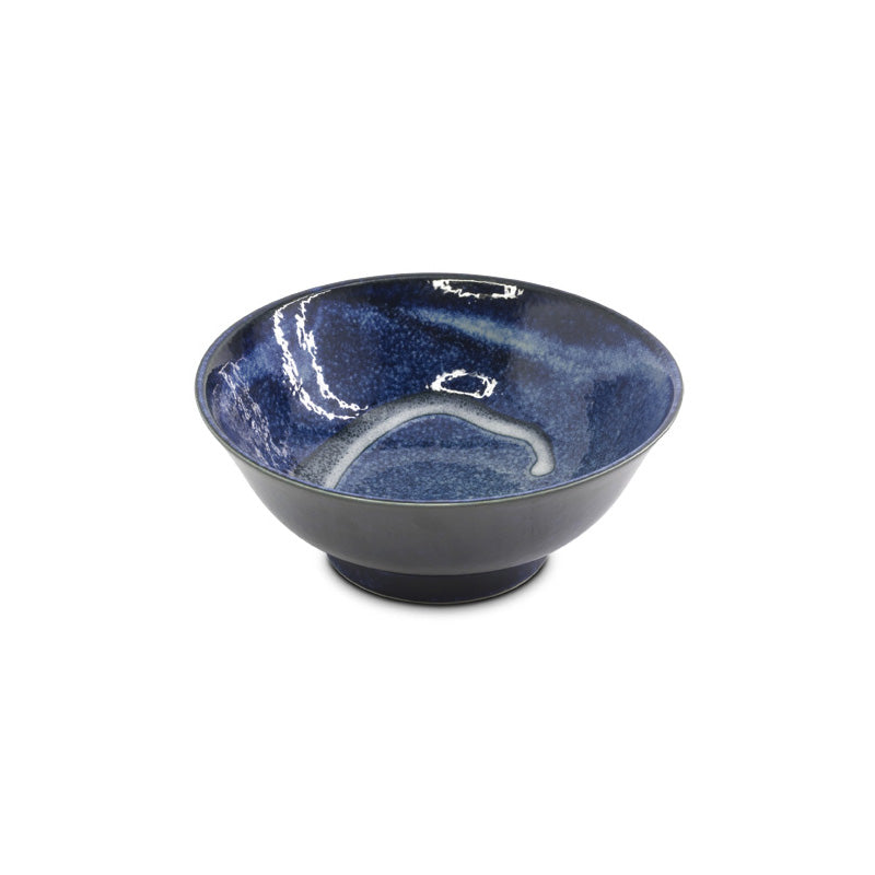 Full Moon Japanese 8-inch Porcelain Ramen Bowl