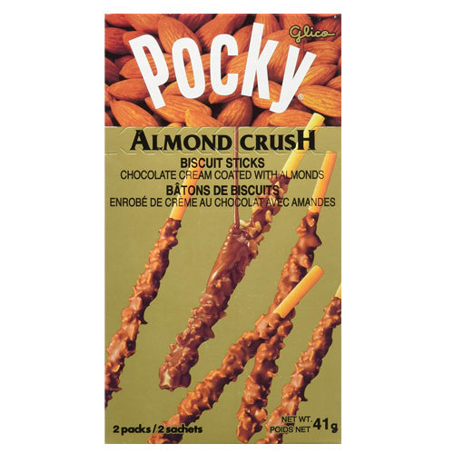 Glico Pocky 巧克力杏仁碎饼干棒 41g