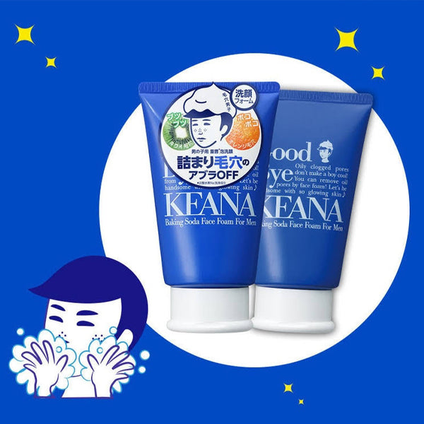 ISHIZAWA LAB Keana Nadeshiko Baking Soda Face Foam for Men 100g