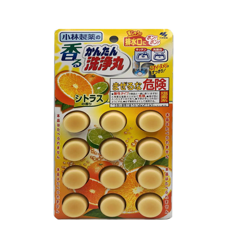 日本橙子味多功能洗净丸 12Pcs 