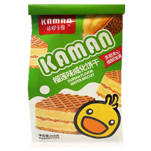 卡曼威化饼干榴莲味218g