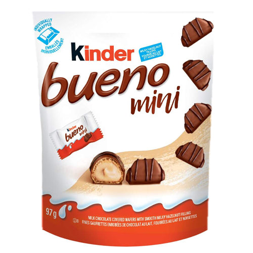 Kinder Bueno Milk Chocolate Hazelnut Wafer Minis 97g