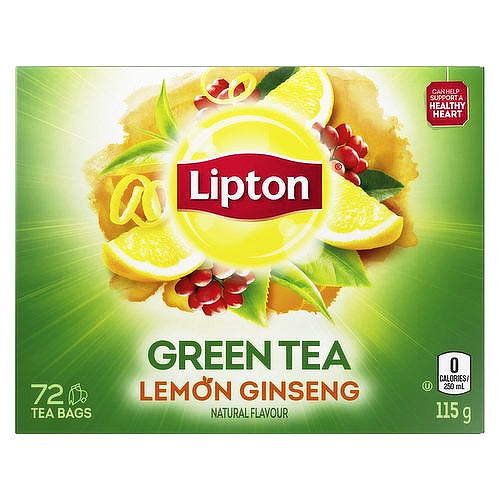 Lipton Green Tea Lemon Ginseng 72 tea bags