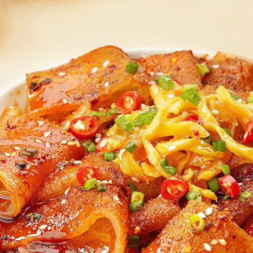 MLJ Instant Sweet Potato Noodle with Red Oil, Barbecue Flavor 209g