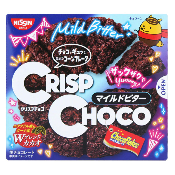 NISSIN Crisp Choco Mild Bitter Flavour Chocolate Pizza 77g