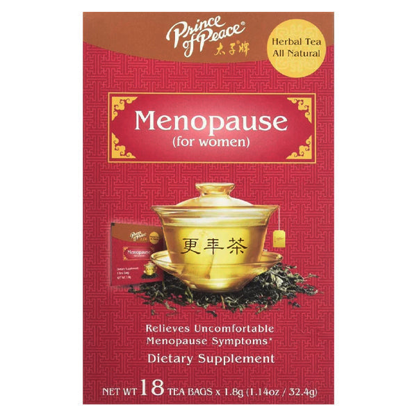 Prince Of Peace  Menopause Herbal Tea For Women 18 Tea Bags