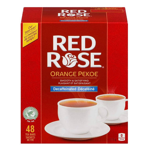 Red Rose Orange Pekoe Decaffeinated Tea 48 tea bags