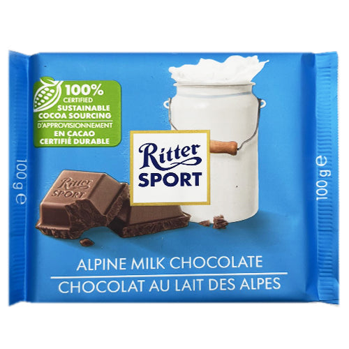 Ritter Sport Alpine Milk Chocolate 100g