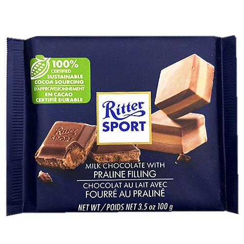 Ritter Sport Dark Chocolate with Praline Filling 100g
