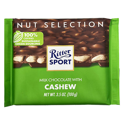 Ritter Sport Milk Chocolate with Cashew 100g